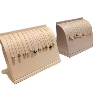 Solid Wood Jewelry Display Stand and Storage Rack for Necklaces, Earrings and Pendants