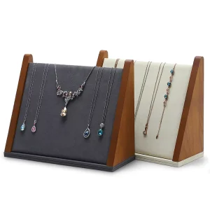 Solid Wood Pendant and Necklace Display Rack