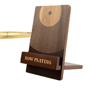 Solid Wood Vinyl Record Storage and Display Rack Farmhouse Style