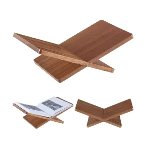Solid Wooden Book Stand Extra-Large Open Book Holder for Cookbook Textbook or Magazine