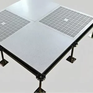 Solid and Ventilated Aluminum Anti-Static Flooring Panels for Clean Rooms, Data Centers, Warehouses, and Hospitals