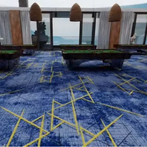 Solution-Dyed Nylon Wall-to-Wall Tufted Carpet for Exhibition Rooms, Hotels, Billiard Halls, and Events