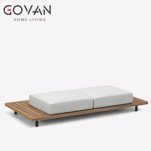 Sophisticated Outdoor Two Seater Sofa Module for Outdoor Pool Lounges in Luxury Hotels and Villas