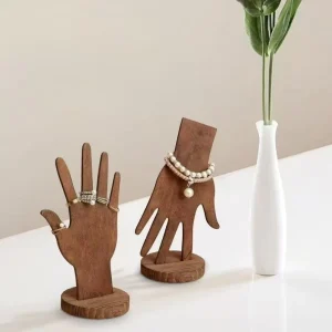 Source Factory Easy Assemble Wooden Jewelry Display Stand for Store Accessory Display