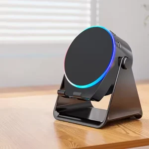 Speaker Bracket Wireless Sensor Stand Phone Holder Speaker Desktop 4 in 1 Live Streaming BT Speaker with RGB Light Music Player