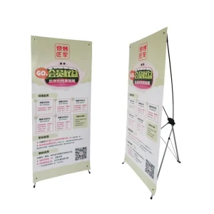 Spider X Banner Aluminum Display Stand, 60x160cm or 80x180cm