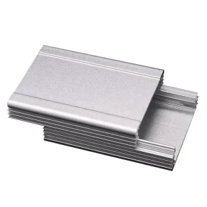 Split-Body Aluminum Enclosure Electrical Junction Box Custom Anodized Silver Extrusion Case for PCB Electronics