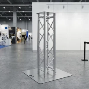 Square Aluminum Alloy Truss Kit With Iron Base Plate, Quick-Lock Connector, Clamp and Hook for Indoor Use