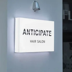 Square Double-Sided Outdoor LED Light Box with Acrylic and Stainless Steel Frame IP65 Weatherproof