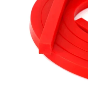 Square Transparent Silicone Rubber Strip Rectangular Solid Buffer Pad
