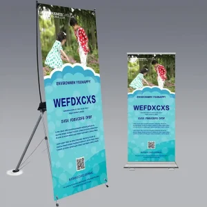 Stable Aluminum X Banner Stand Adjustable X Frame Display Stand Heavy Duty for Professional Advertising Event Exhibition