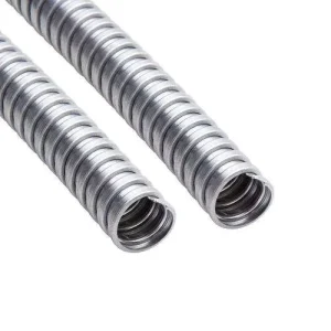 Stainless Steel 304 Flexible Corrugated Cable Conduit 3/4″ High Flexibility Fire and Corrosion Resistant