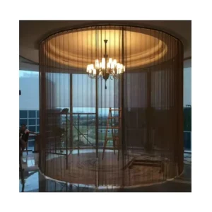 Stainless Steel Chainmail Woven Wire Mesh Decorative Curtain Aluminum Wire Mesh Metal Curtain
