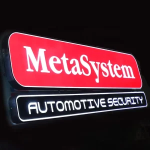 Stainless Steel Rectangular Advertising Light Boxes Custom 3d logo Sign Lightbox