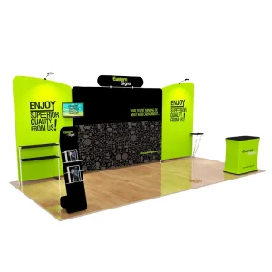 Standard Modular Aluminum Tension Fabric 3×3 Exhibition Booth for Display