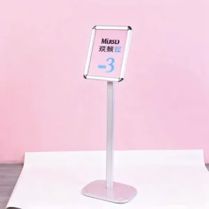 Standing Sign Holder Aluminum and Steel Construction Removable Acrylic Panel