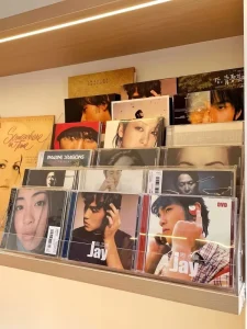 Star Album CD Book Display Rack Organic Glass Storage Bookend Holder Brochure Lottery Storage Box Sticker Scratch Music