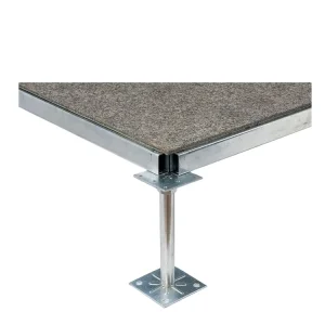 Steel Cement Anti Static Raised Floor System Modern Carpet Finish Office Building Platform