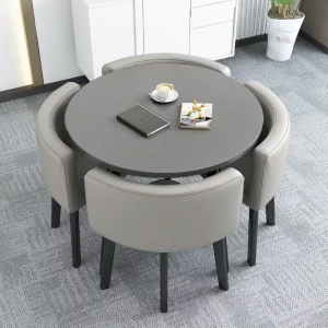 Steel Dining Table and Chair Set for Apartment, Hotel, Restaurant, or Cafe