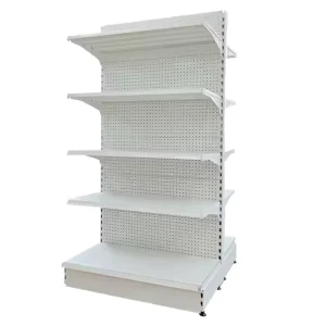 Steel Heavy-Duty Pre-Assembled Double-Sided 4-Shelf Retail Display Rack 120-150kg Capacity