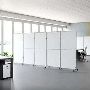 Steel Modular Room Partition Wall Divider Movable Office Screen for Warehouse and Home Office