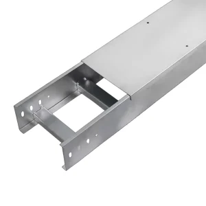 Steel Ventilated Perforated Trough Cable Tray Hot Dip Zinc and Powder Coated Side Rail Height 50-200 mm