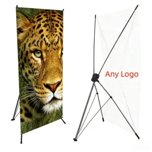 Steel X Banner Stand for Outdoor Advertising with Wind Resistance