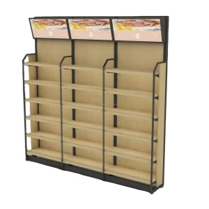 Steel and Wooden Retail Display Stand for Maternal and Child Supplies