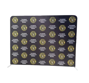 Step-and-Repeat Backdrop Banner Stand 10 x 8 ft Adjustable Telescopic Display Stand for Trade Shows and Photo Booths