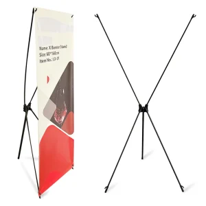 Stock X Banner Stand Iron Foldable PVC Rigid Film Indoor Outdoor Advertising Display X Stand Roll up up Banner CN GUA Guangzhou