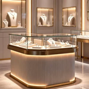Store Design Custom Jewelry Counter Retail Fixture Layout Jewelry Display Cabinet Commercial Display Cabinet