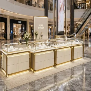 Store Design Size Jewellery Boutique Display Cabinet Jewelry Counter Display Showcase Strong Glass Display Cabinet