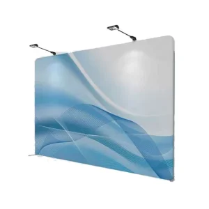 Straight Wall Tension Fabric Cover Aluminum Pipe Display Rectangle Banner Stand Dye Sublimation Printed