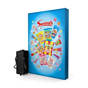Straight or Curved Custom Tension Fabric Pop-Up Backdrop Display Stand Aluminum Banner Frame