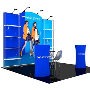Stretch Fabric 10×10 Trade Show Display Booth