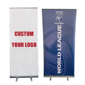 Stretch Tension Fabric Retractable Pull-Up Banner Stand Only