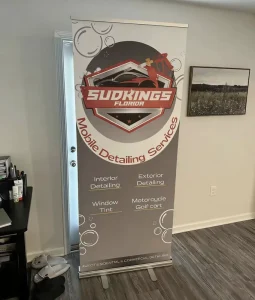 Sturdy Windproof Outdoor Heavy Base Banner Stand Display for Sports Events Marathons Finish Lines and Ceremonies