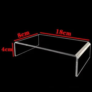 Stylish Acrylic Display Cabinet for Toy Figures & Perfume Makeup Rack Polished Surface for Advertising