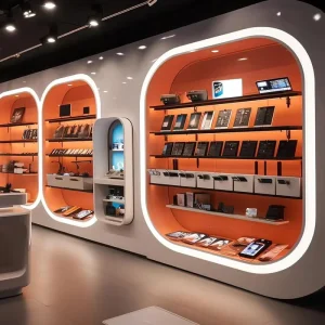Supermarket Display Rack Eyewear Display Case Retail Store Phone Cabinet