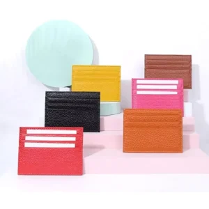 Supplier Custom Logo RFID Travel Card Holder with PU Leather Cover