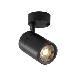 Surface-Mounted Adjustable-Angle Single Small Ceiling-Mounted Track Spotlight COB Aluminum CRI 90