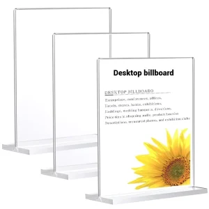 T-Shape Octagonal Acrylic Pull-Out Display Rack for Weddings, Events, and Retail