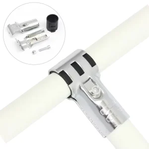 T Shaped Quick Connect Lean Tube Fitting 28mm OD Gas Air Pipe Connector for Industrial Equipment & Warehouse Systems