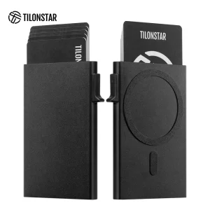 TC101MG Magnetic Pop-Up Aluminum Credit Card Holder with RFID Blocking, MagSafe Compatible