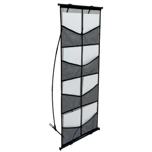 TE-14NA Portable Foldable Aluminum A4 Brochure Holder Display Rack for Trade Shows and Magazines