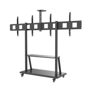 TP0045-3A Factory Direct Steel Double Monitor and TV Wall Mount Video Wall Mount Cart