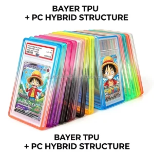 TPU + PC PSA Slab Protector Case with Shockproof, Anti-Yellow UV-Resistant Clear Back Plate