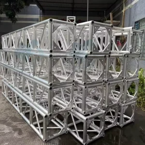 TUV Certified Aluminum Alloy Square Truss 400×400mm for Stages, 1000kg Load Capacity