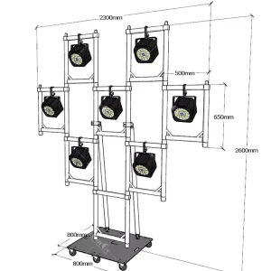 TUV Certified Aluminum Alloy U-Frame Truss Display for DJ Stage Lighting Event Truss System