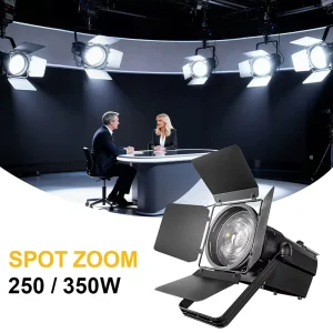 TV Studio Lighting Equipment 250W 350W 4-in-1 Fresnel Stage LED Lights Zoom RGBW Spotlights Theater